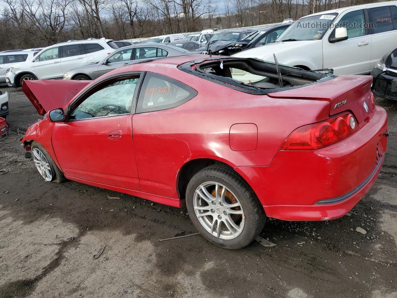 2006 Acura Rsx  Red vin: JH4DC54806S002011
