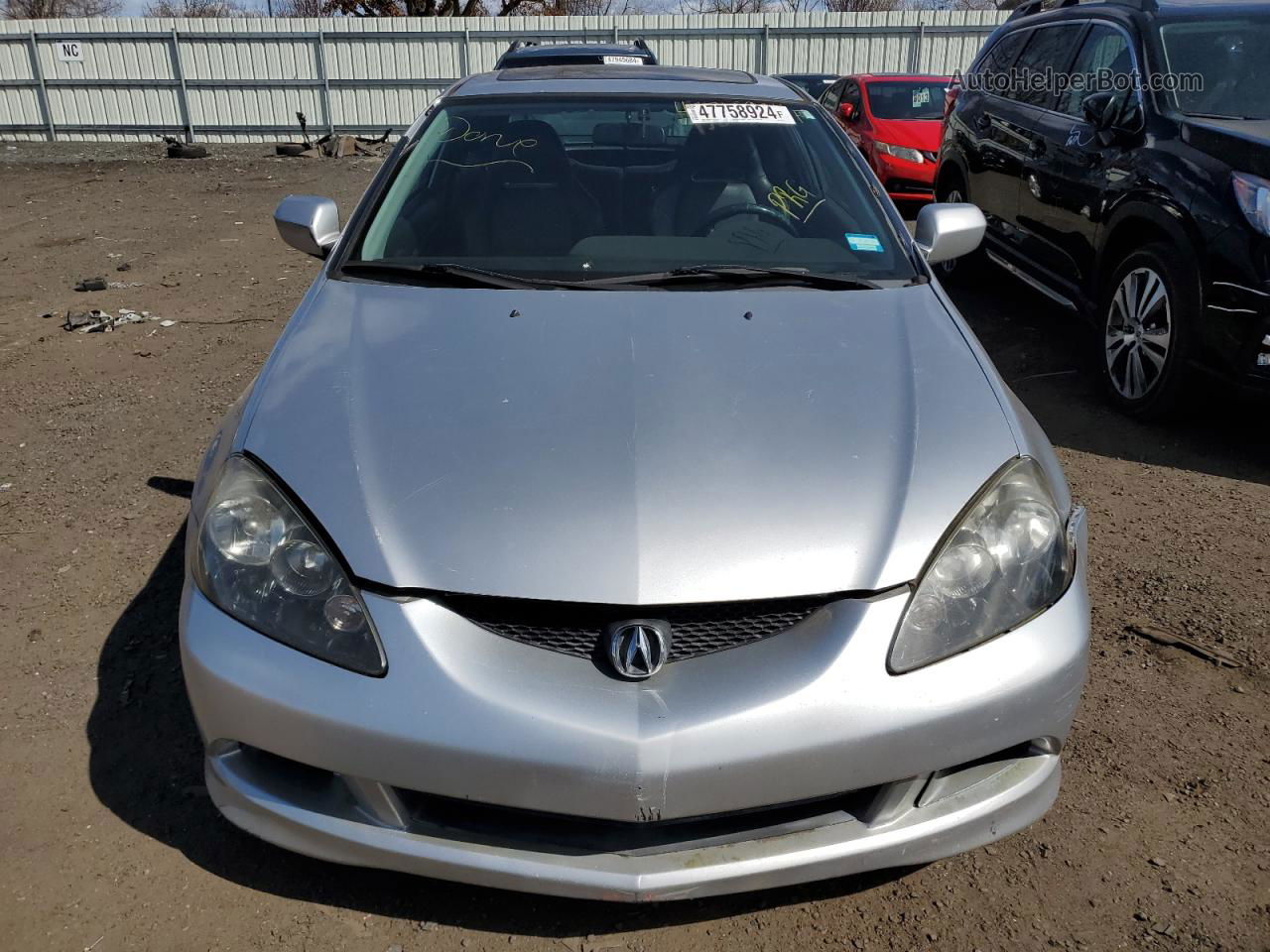 2006 Acura Rsx  Silver vin: JH4DC54806S022744