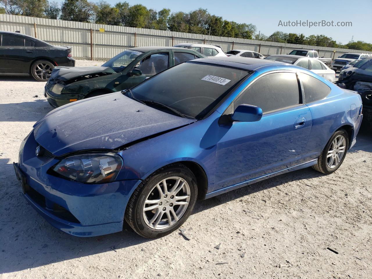 2006 Acura Rsx  Blue vin: JH4DC54816S005161