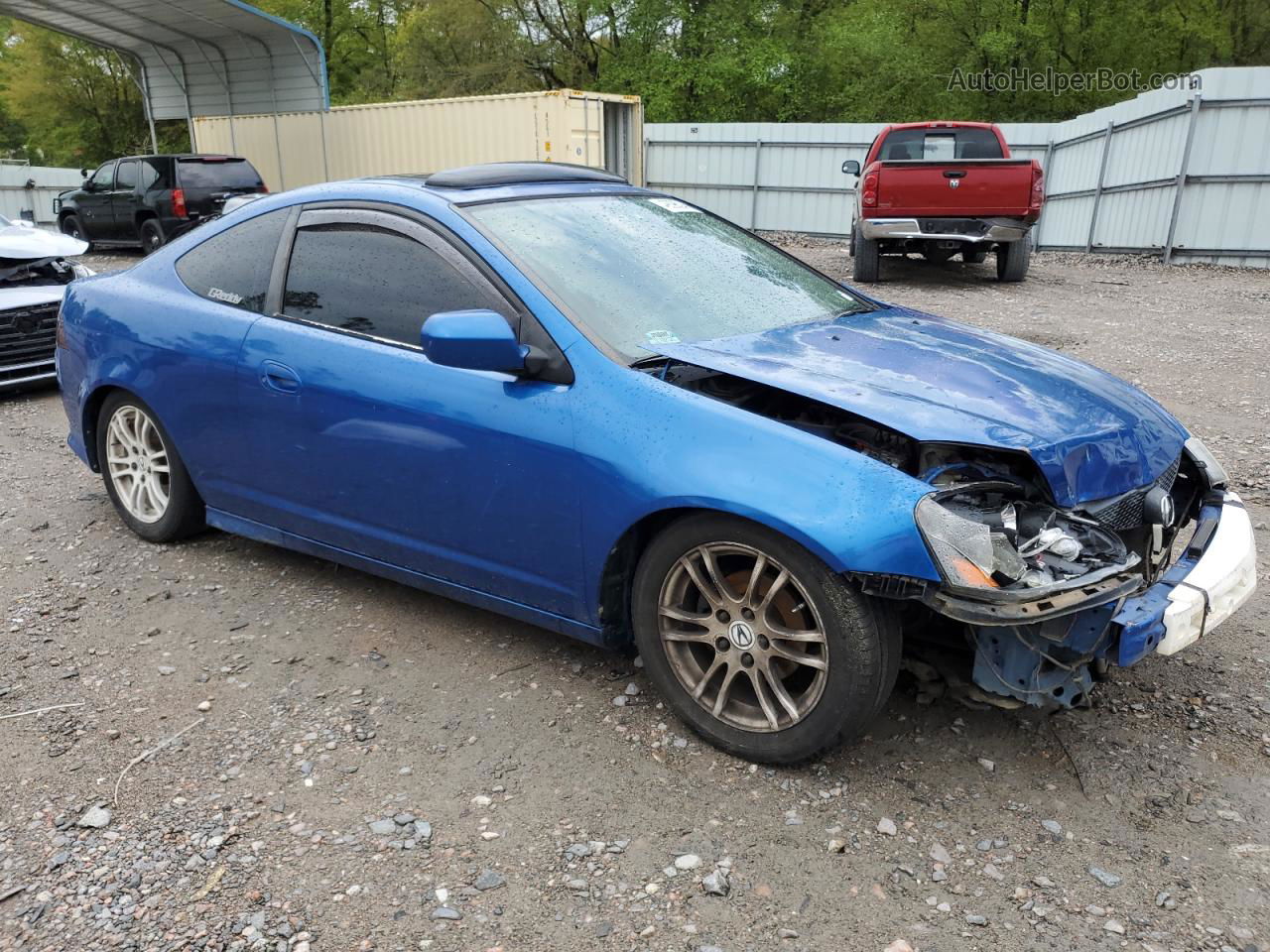 2006 Acura Rsx  Синий vin: JH4DC54816S009694