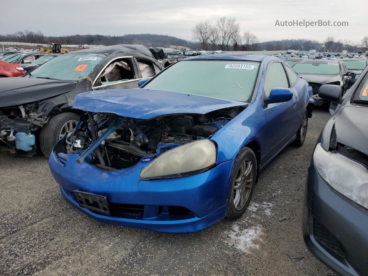 2006 Acura Rsx  Синий vin: JH4DC54826S003161