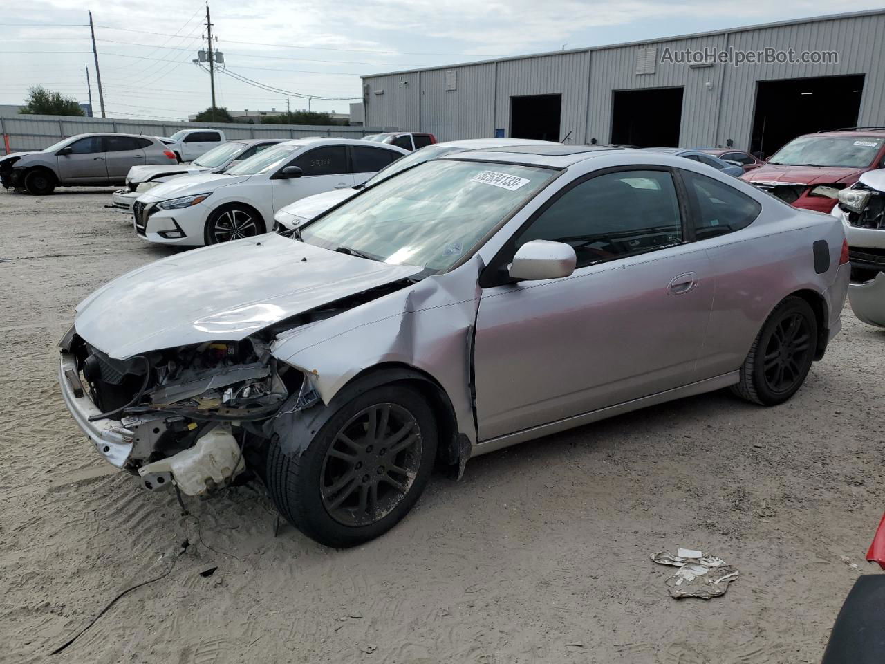 2006 Acura Rsx  Silver vin: JH4DC54836S006294