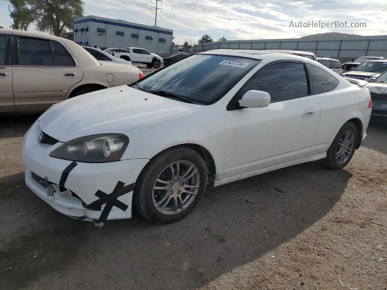 2006 Acura Rsx  White vin: JH4DC54846S009883