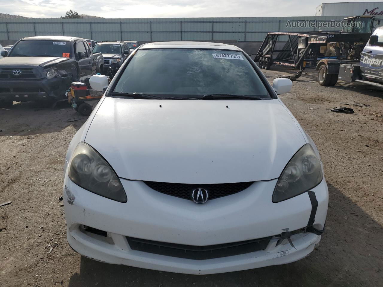 2006 Acura Rsx  White vin: JH4DC54846S009883