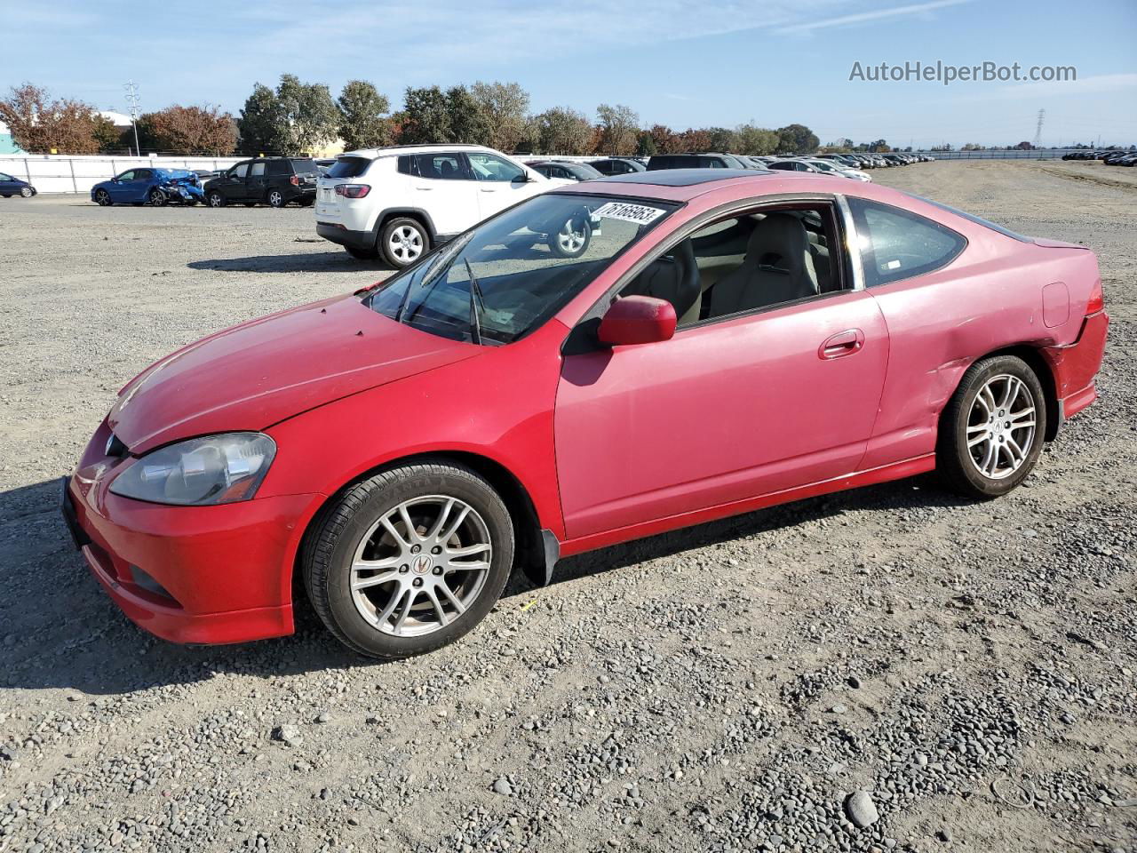 2006 Acura Rsx  Красный vin: JH4DC54846S010340