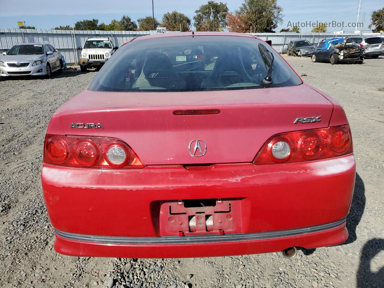 2006 Acura Rsx  Red vin: JH4DC54846S010340