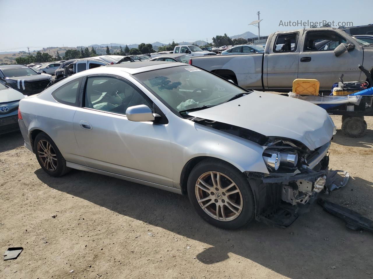 2006 Acura Rsx  Silver vin: JH4DC54846S014839