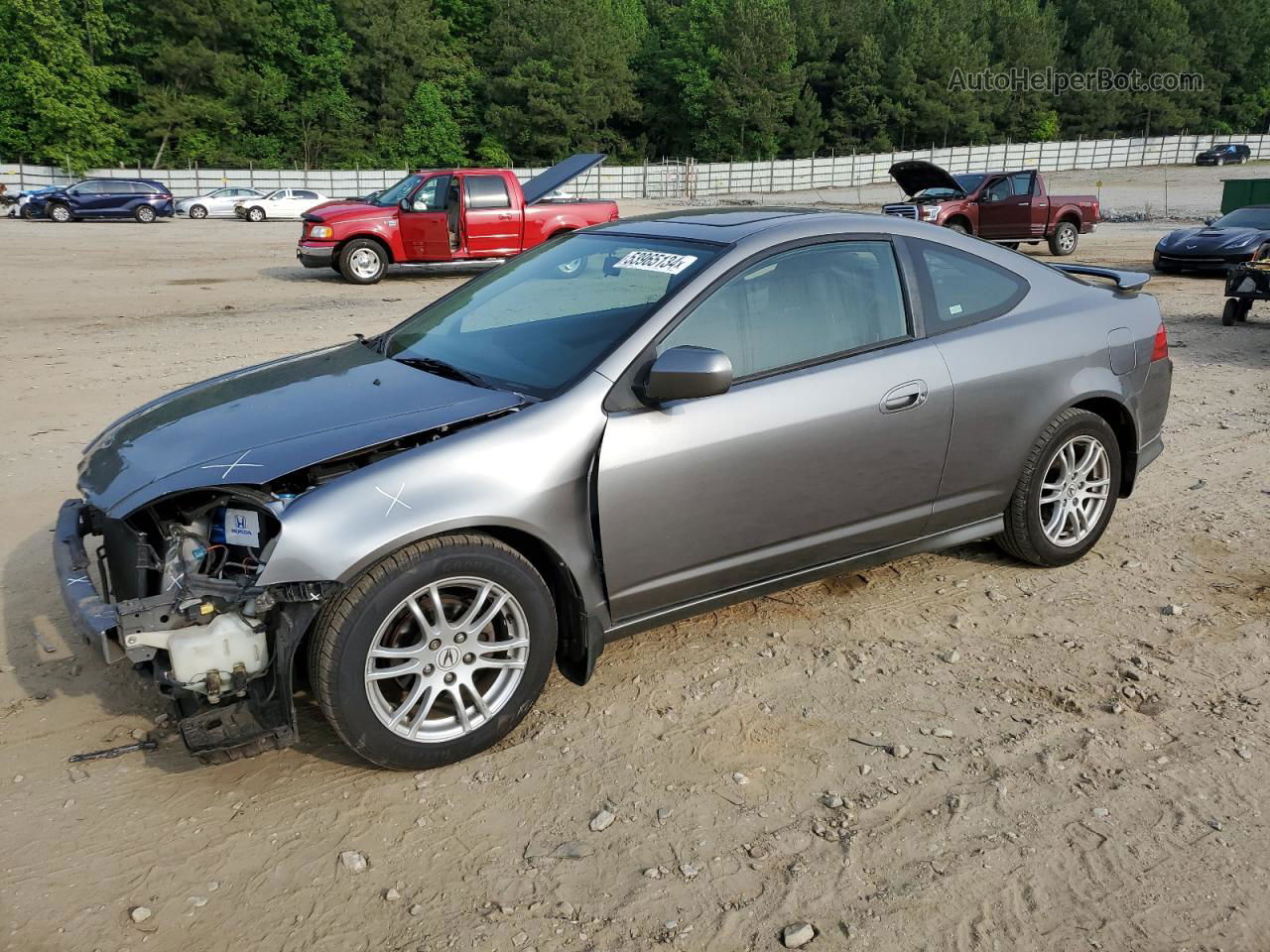 2006 Acura Rsx  Gray vin: JH4DC54846S016087