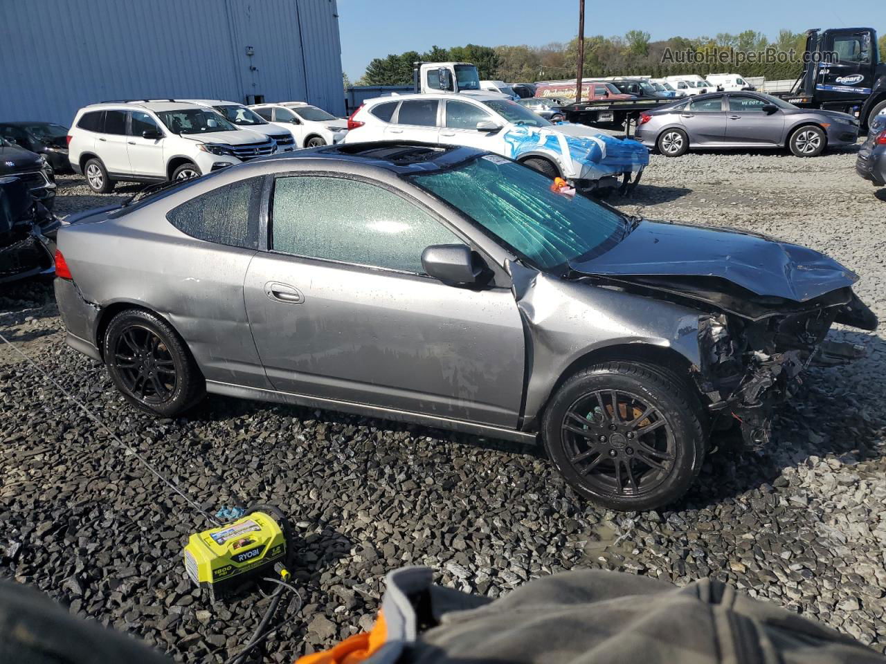 2006 Acura Rsx  Gray vin: JH4DC54856S001405