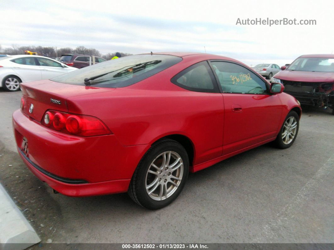 2006 Acura Rsx   Red vin: JH4DC54856S011190