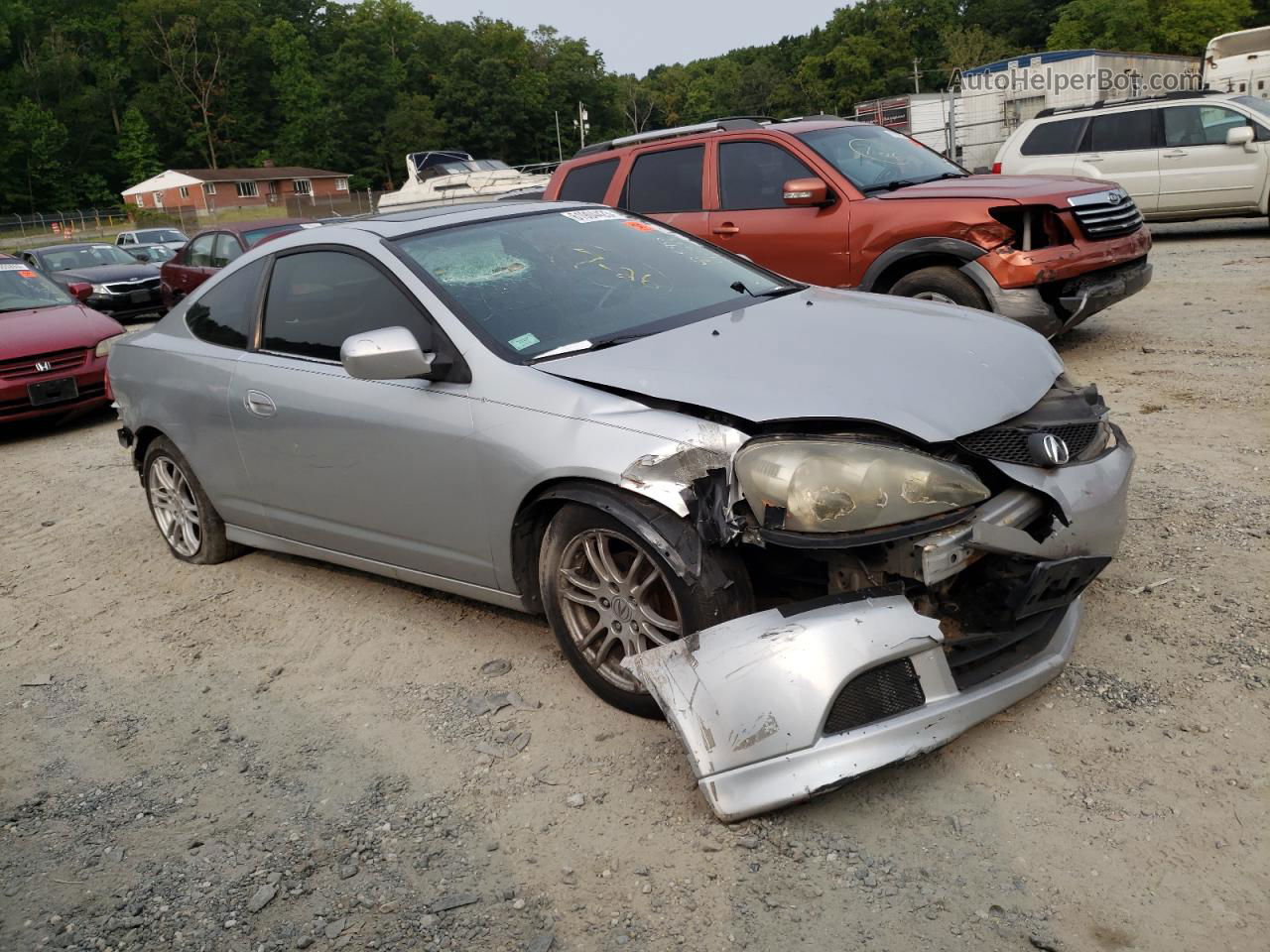 2006 Acura Rsx  Silver vin: JH4DC54856S015658