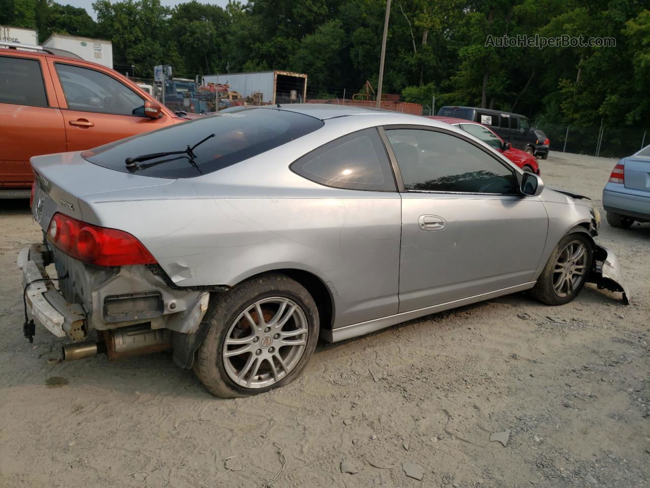 2006 Acura Rsx  Silver vin: JH4DC54856S015658