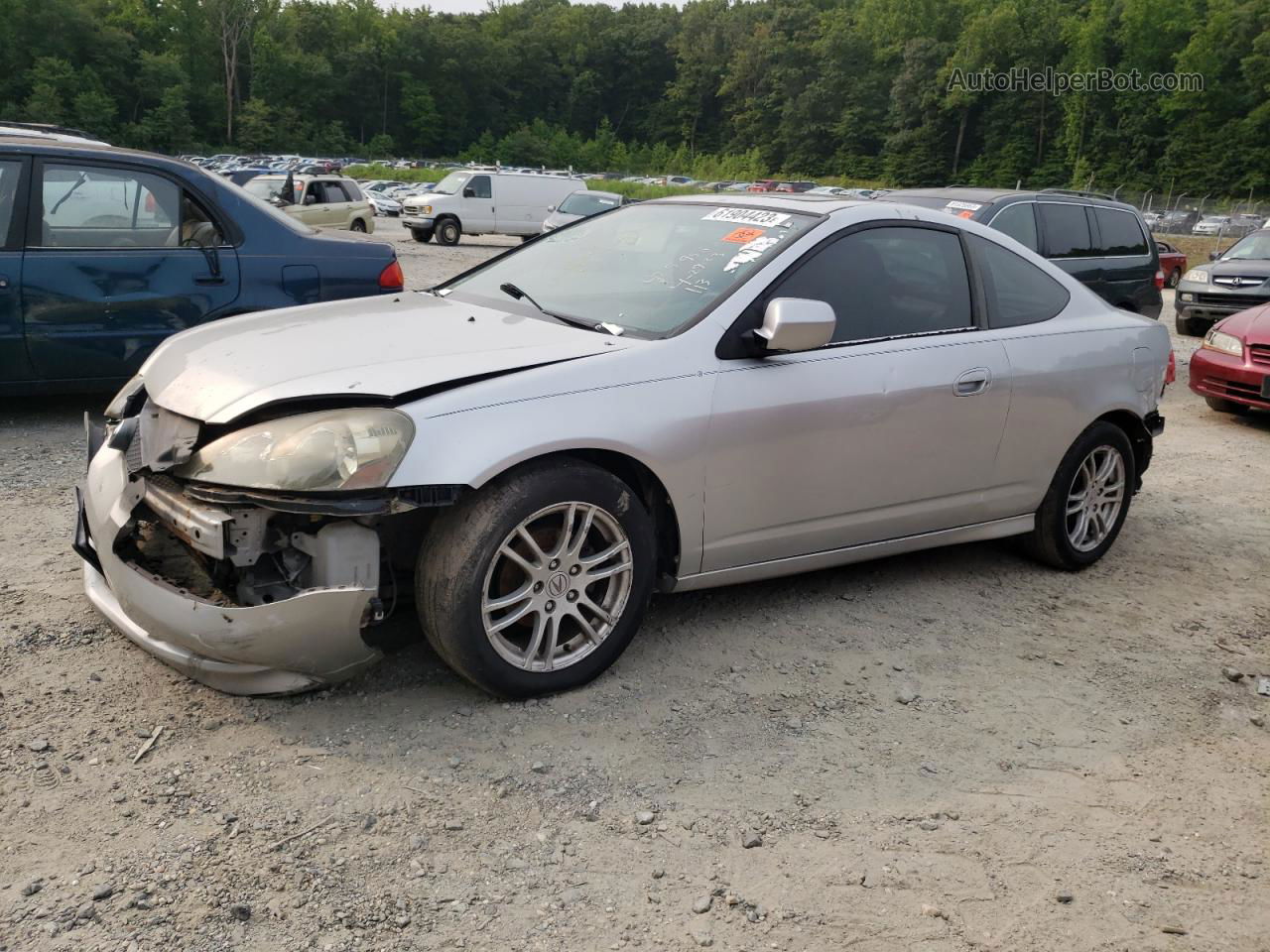 2006 Acura Rsx  Silver vin: JH4DC54856S015658