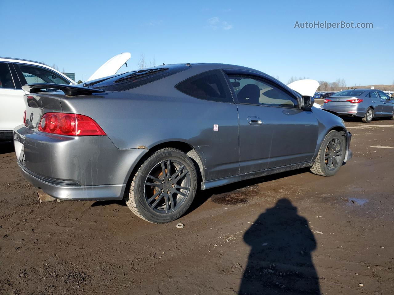 2006 Acura Rsx  Gray vin: JH4DC54856S800097