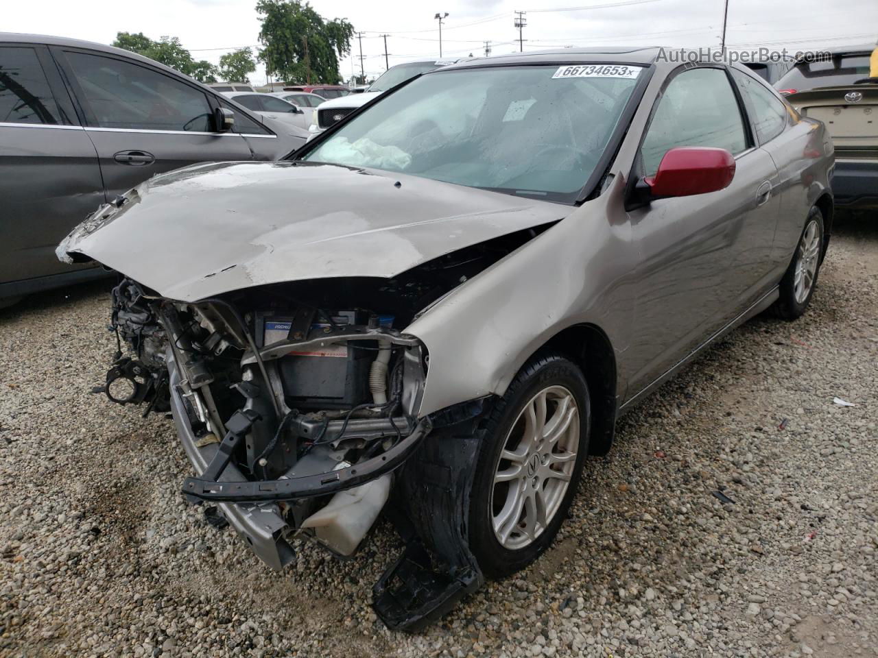 2006 Acura Rsx  Tan vin: JH4DC54876S016178