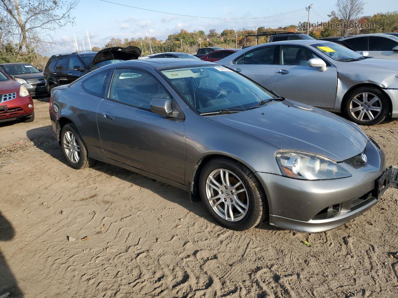 2006 Acura Rsx  Silver vin: JH4DC54876S019551