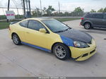 2006 Acura Rsx   Yellow vin: JH4DC54876S020957