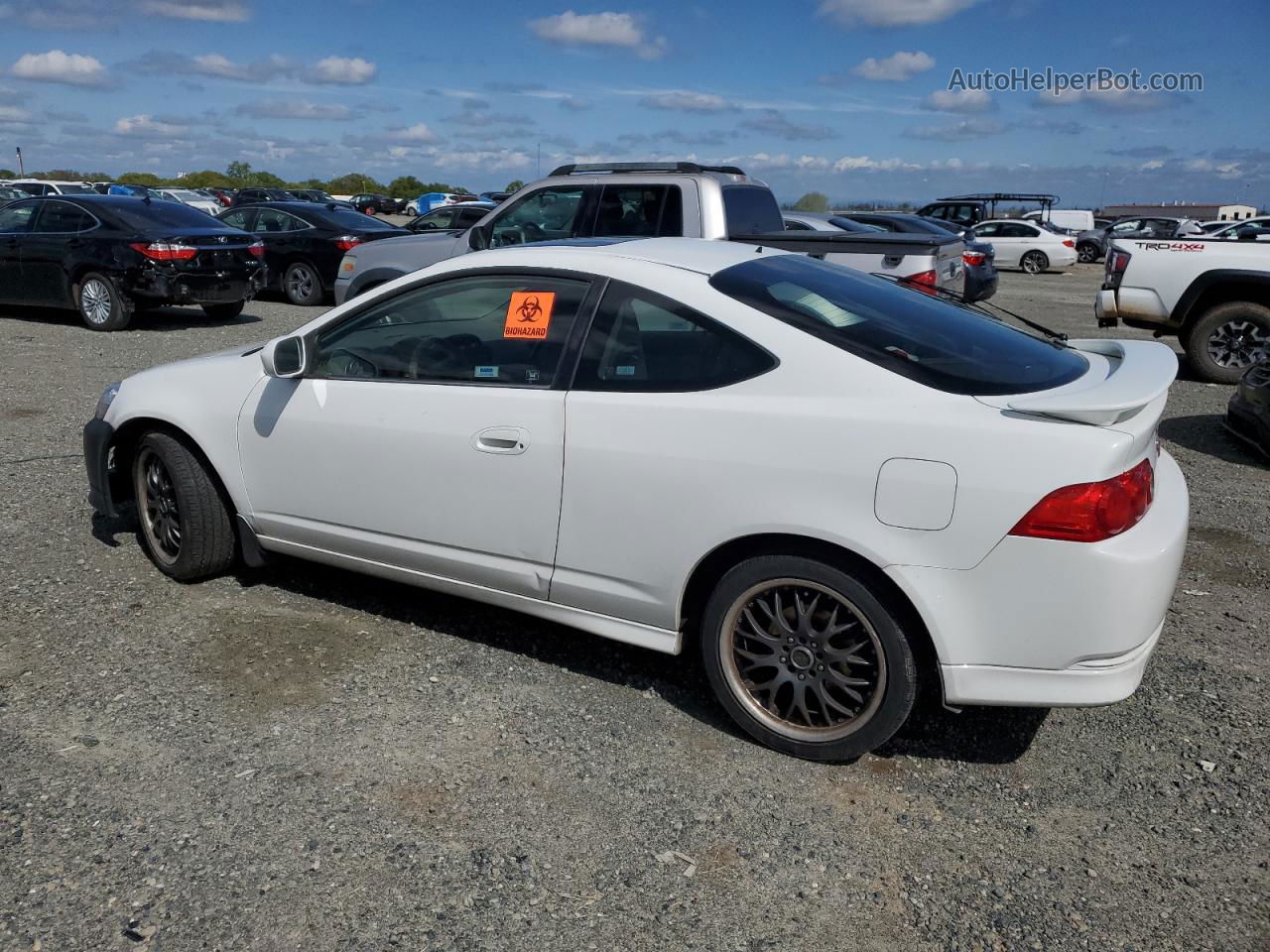 2006 Acura Rsx  White vin: JH4DC54886S001043