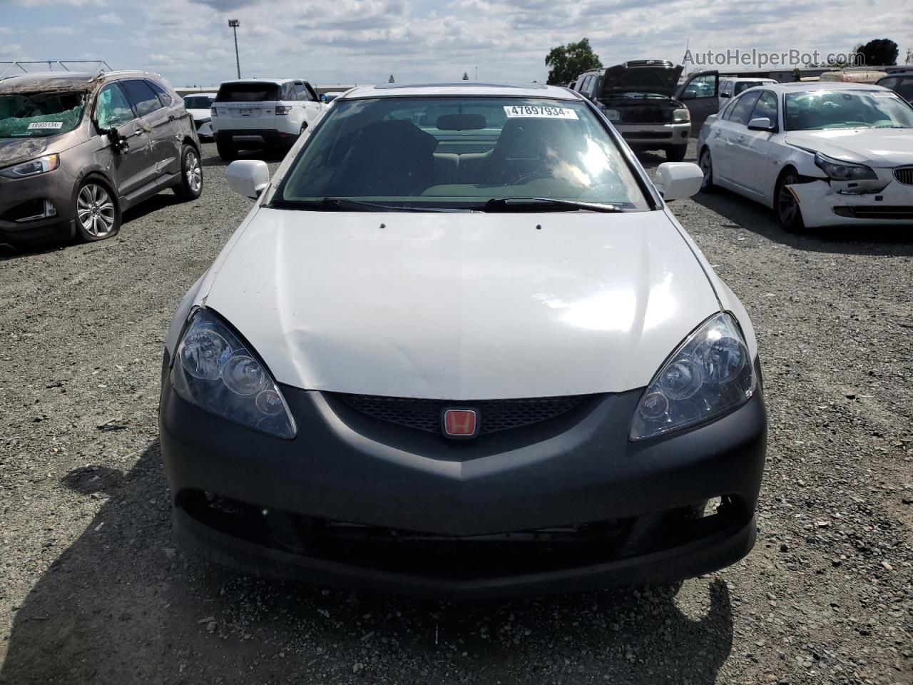 2006 Acura Rsx  White vin: JH4DC54886S001043