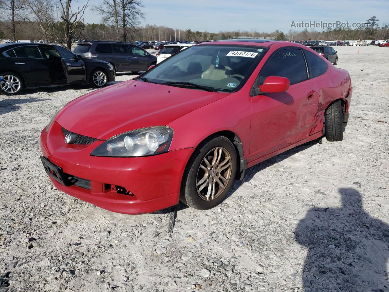 2006 Acura Rsx  Red vin: JH4DC54886S016111