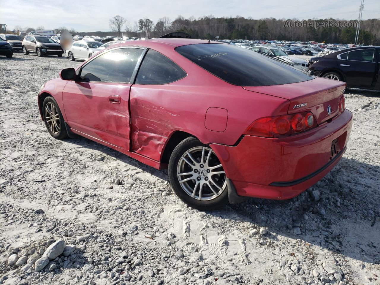 2006 Acura Rsx  Red vin: JH4DC54886S016111