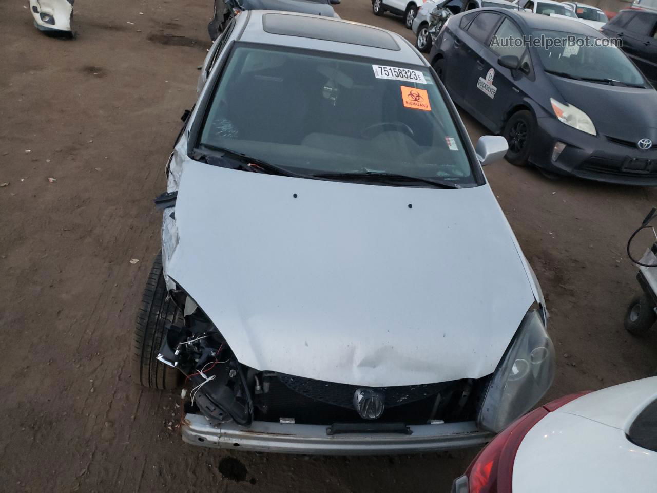 2006 Acura Rsx  Silver vin: JH4DC54886S019137