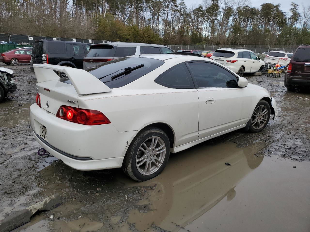 2006 Acura Rsx  White vin: JH4DC54896S007482