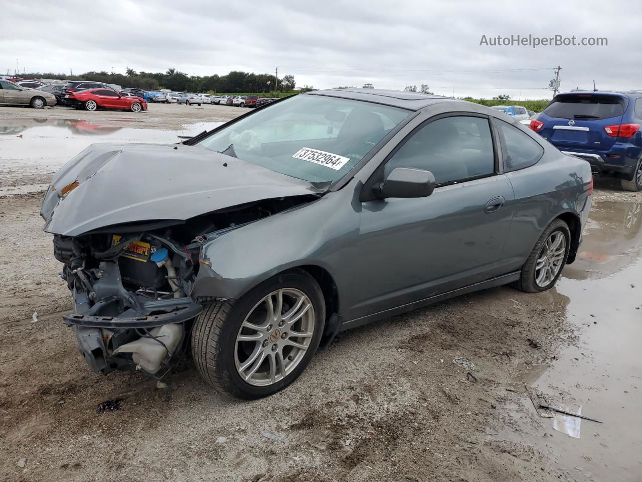 2006 Acura Rsx  Gray vin: JH4DC54896S018014