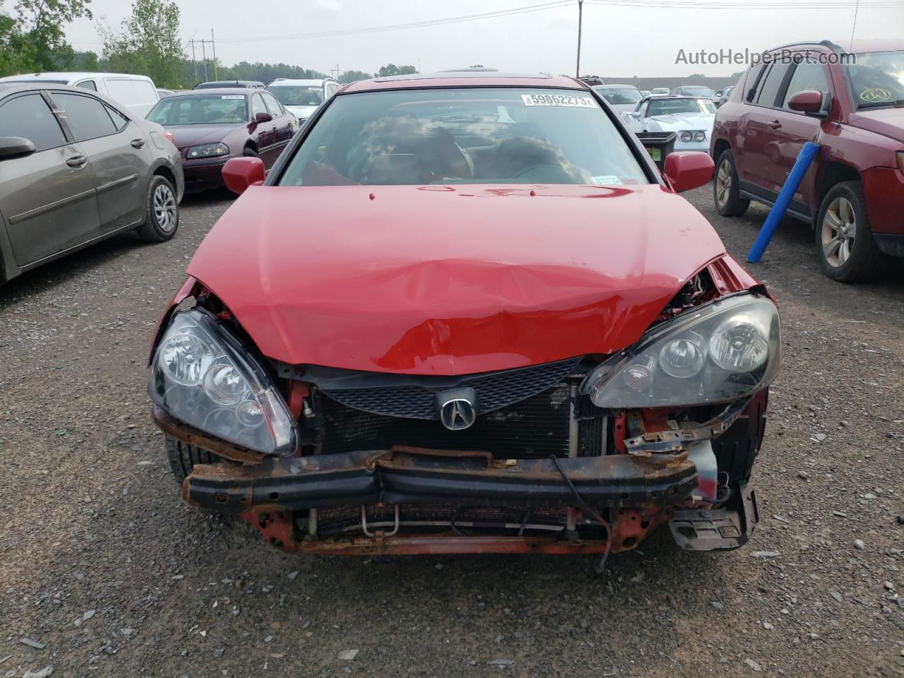 2006 Acura Rsx  Red vin: JH4DC54896S021947