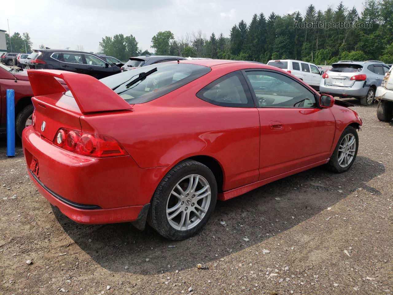 2006 Acura Rsx  Красный vin: JH4DC54896S021947