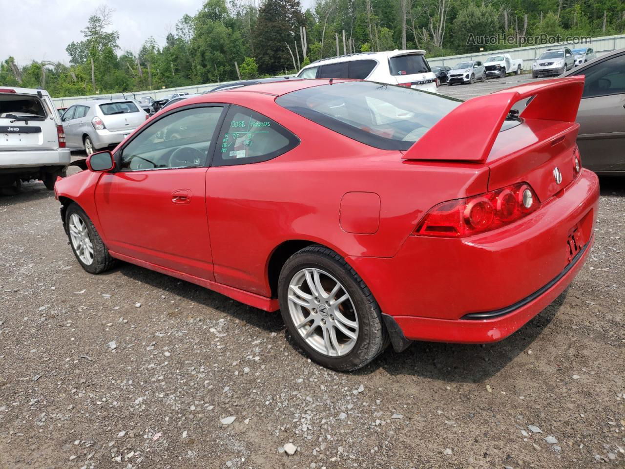 2006 Acura Rsx  Красный vin: JH4DC54896S021947