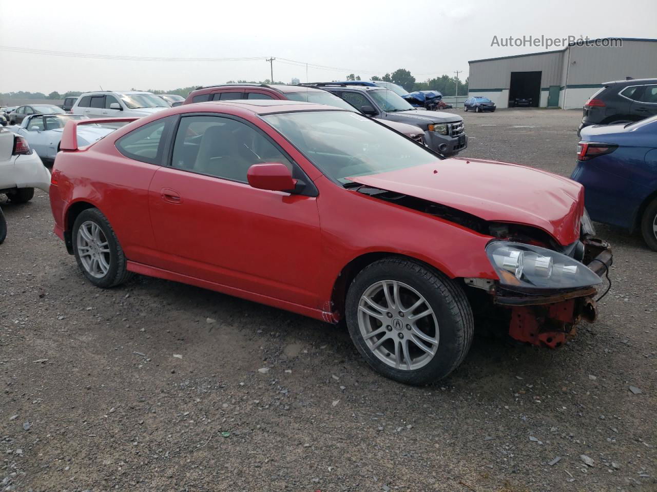 2006 Acura Rsx  Red vin: JH4DC54896S021947