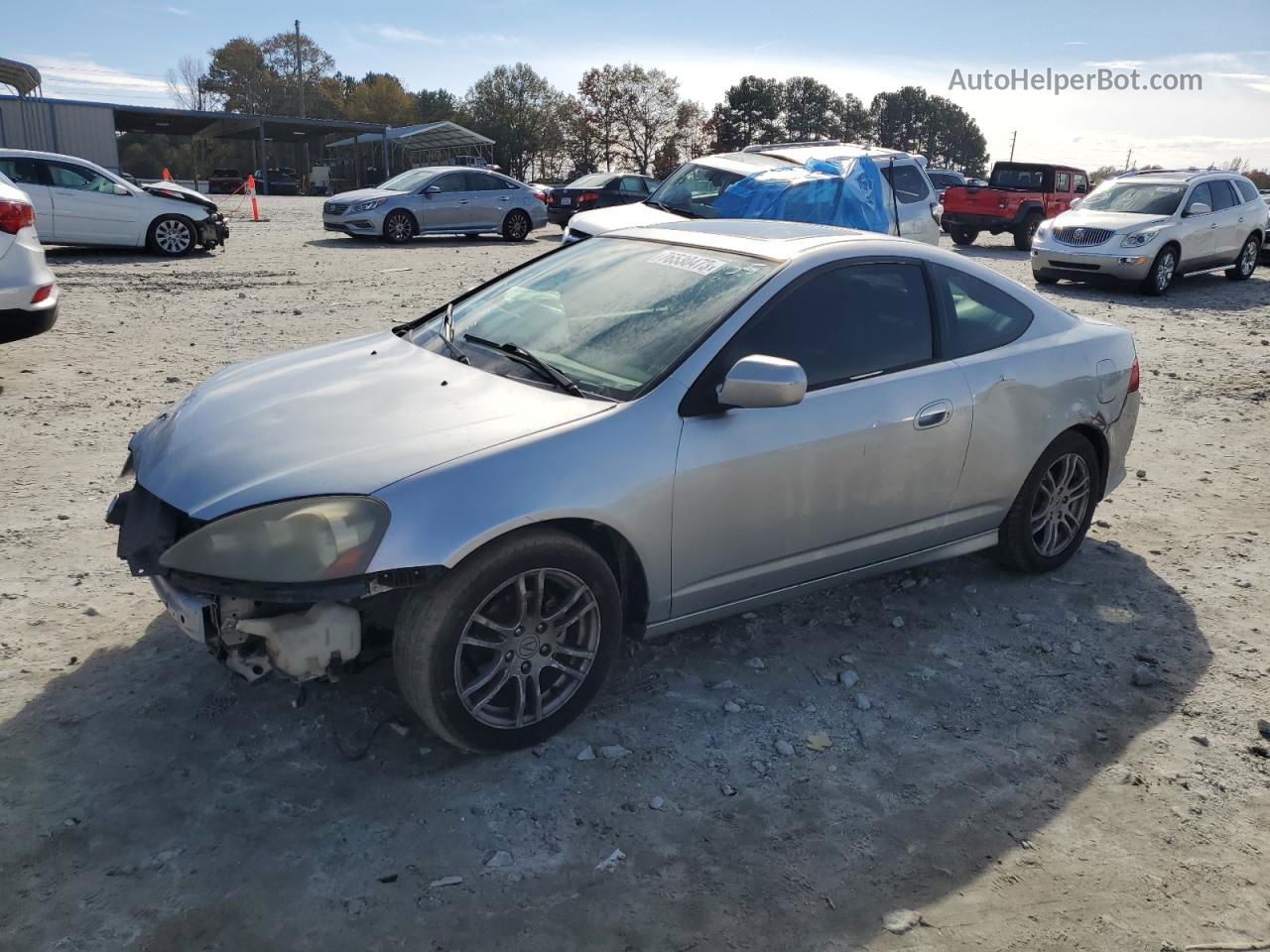 2006 Acura Rsx  Silver vin: JH4DC548X6S000735