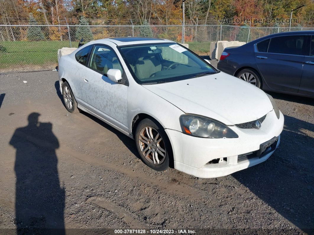 2006 Acura Rsx White vin: JH4DC548X6S019432