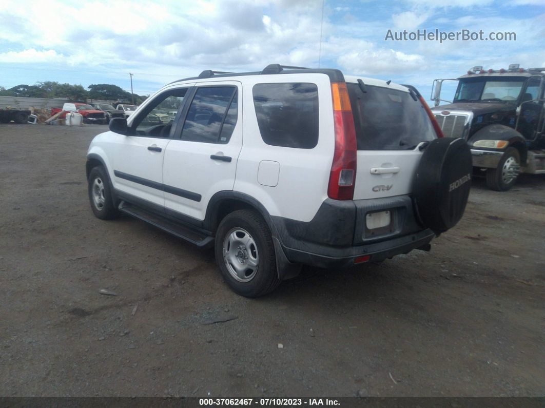 2004 Honda Cr-v Lx White vin: JHLRD68404C008001