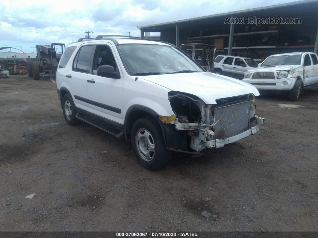 2004 Honda Cr-v Lx White vin: JHLRD68404C008001