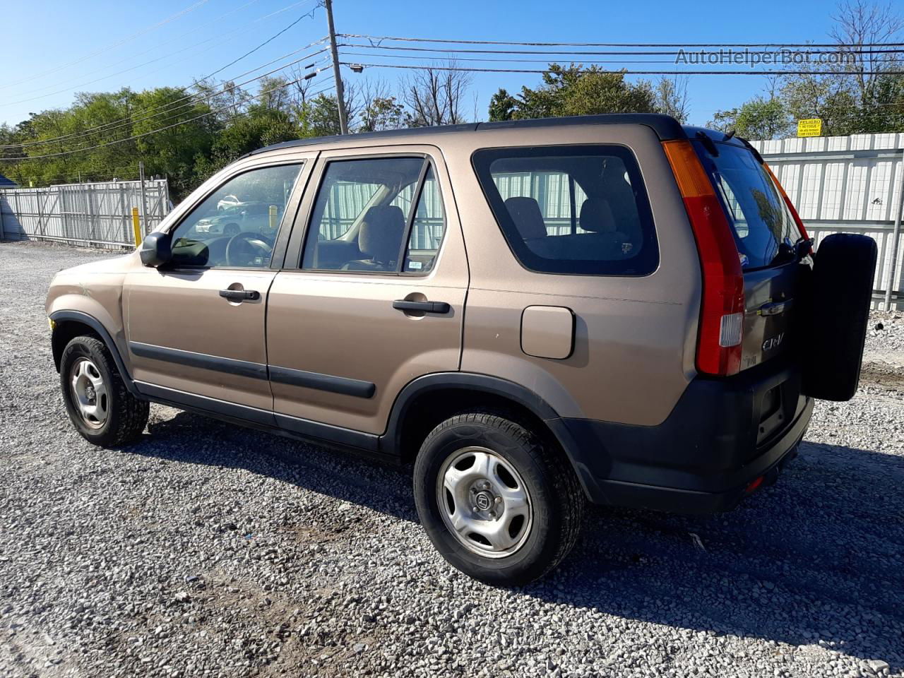 2004 Honda Cr-v Lx Tan vin: JHLRD68414C023588