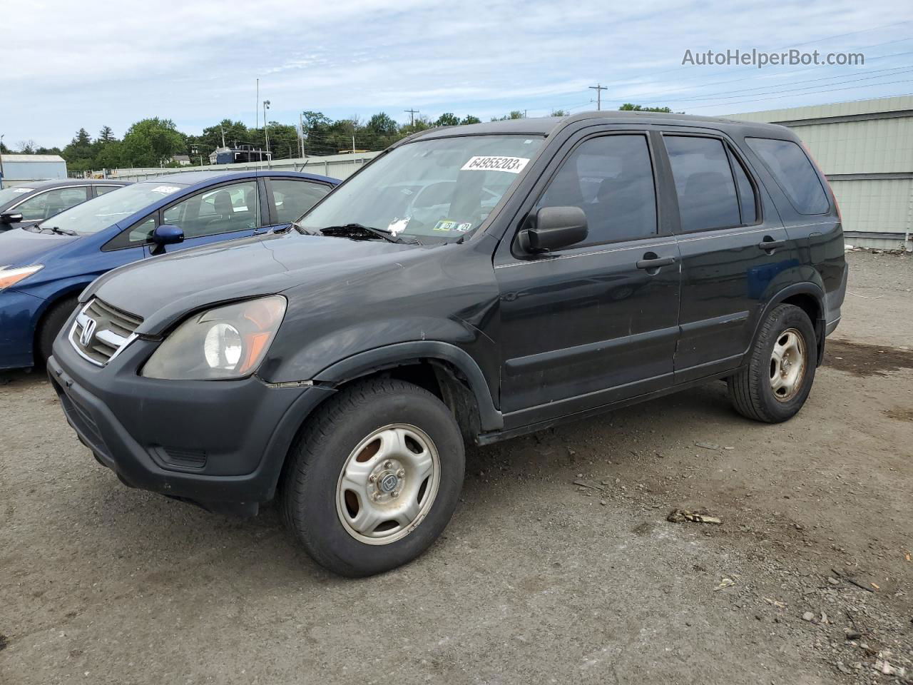 2004 Honda Cr-v Lx Black vin: JHLRD68434C014102