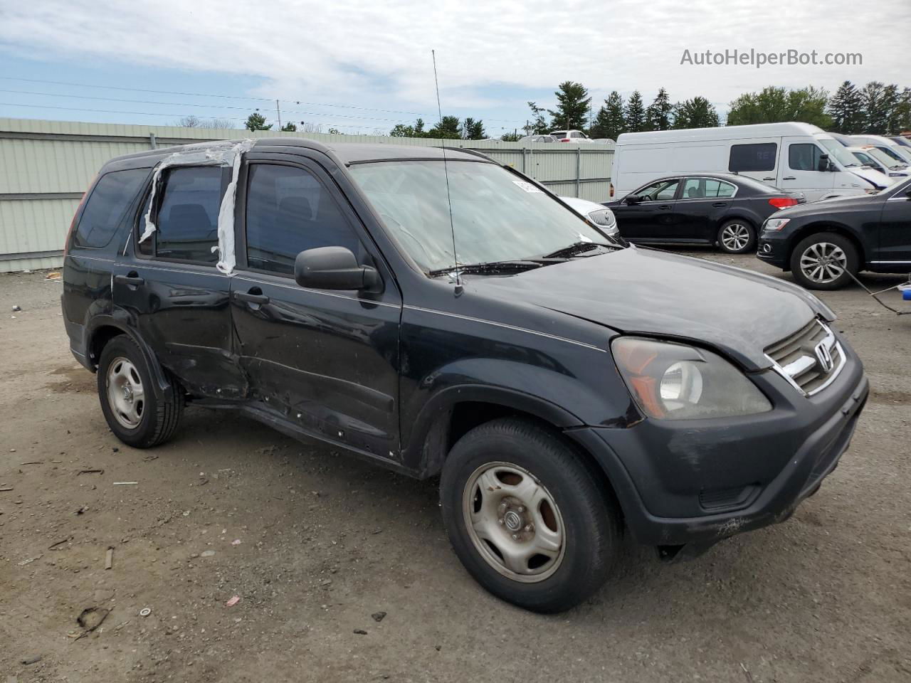 2004 Honda Cr-v Lx Black vin: JHLRD68434C014102