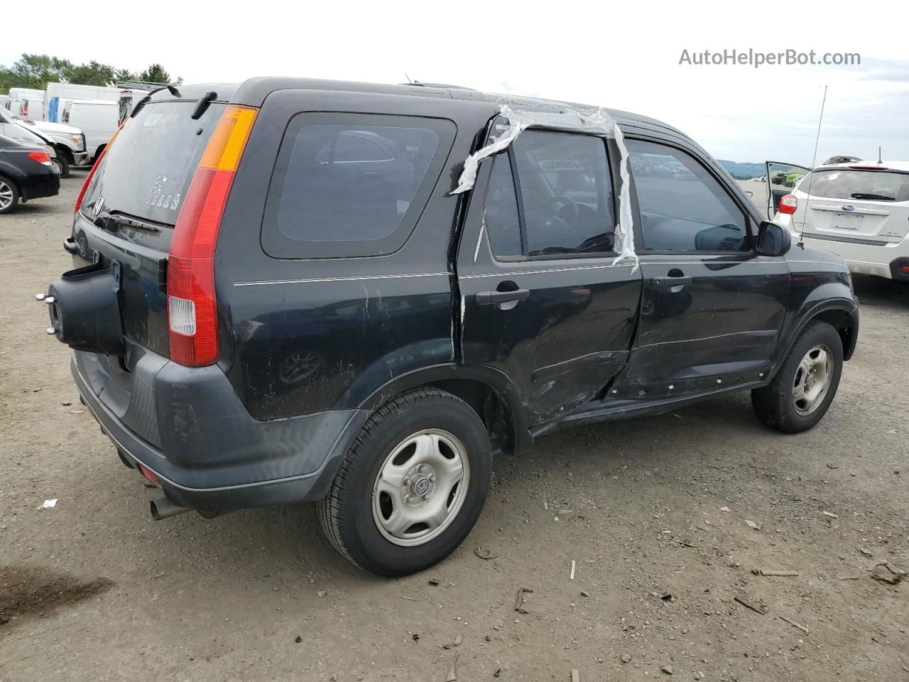 2004 Honda Cr-v Lx Black vin: JHLRD68434C014102