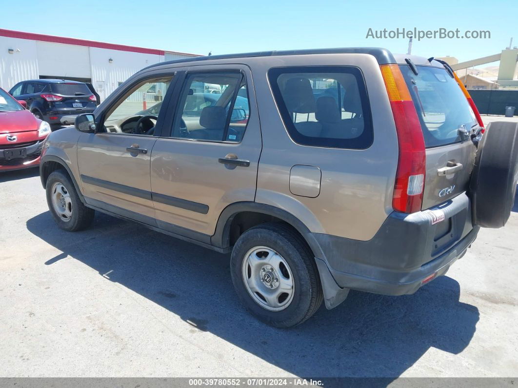 2004 Honda Cr-v Lx Brown vin: JHLRD68434C024306