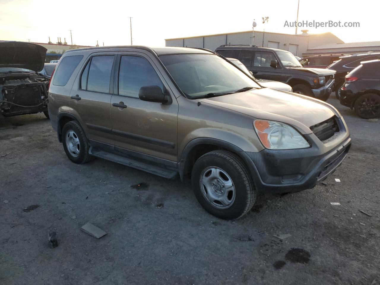 2004 Honda Cr-v Lx Brown vin: JHLRD68464C006950