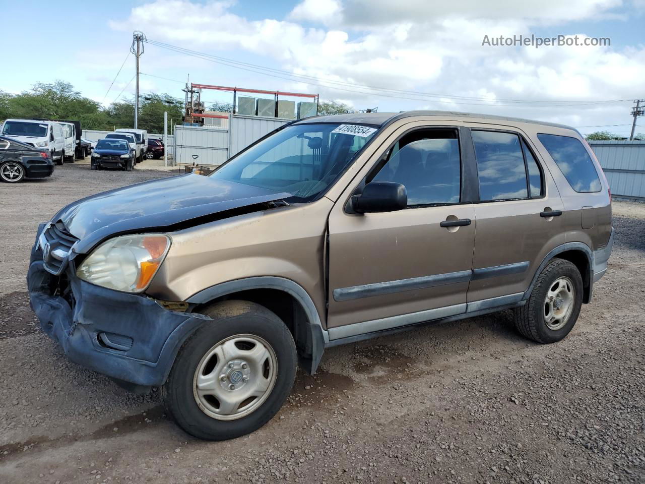 2004 Honda Cr-v Lx Tan vin: JHLRD68464C012859