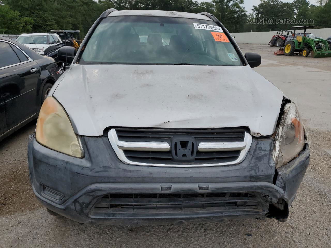 2004 Honda Cr-v Lx Silver vin: JHLRD68464C013106