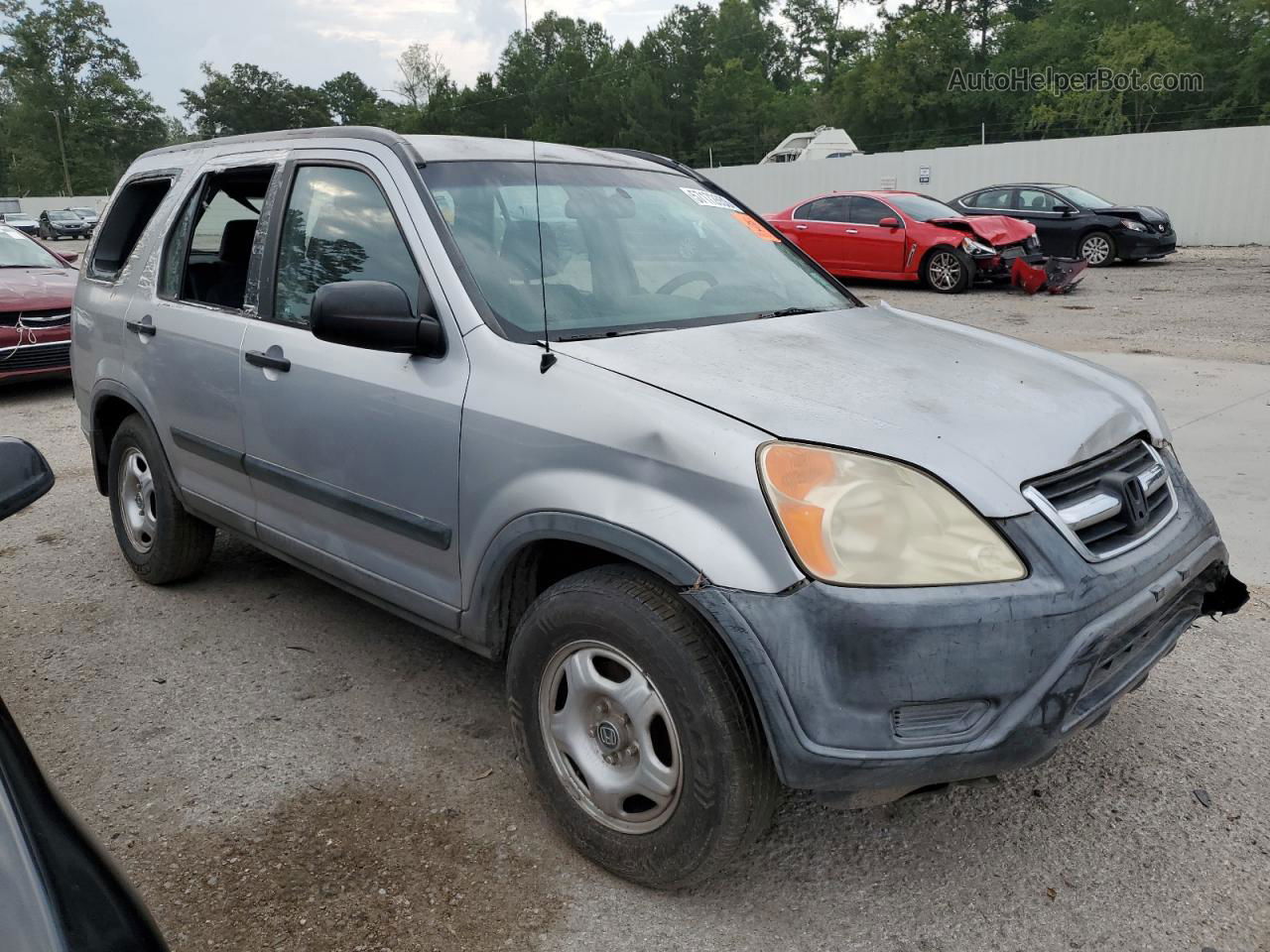 2004 Honda Cr-v Lx Silver vin: JHLRD68464C013106