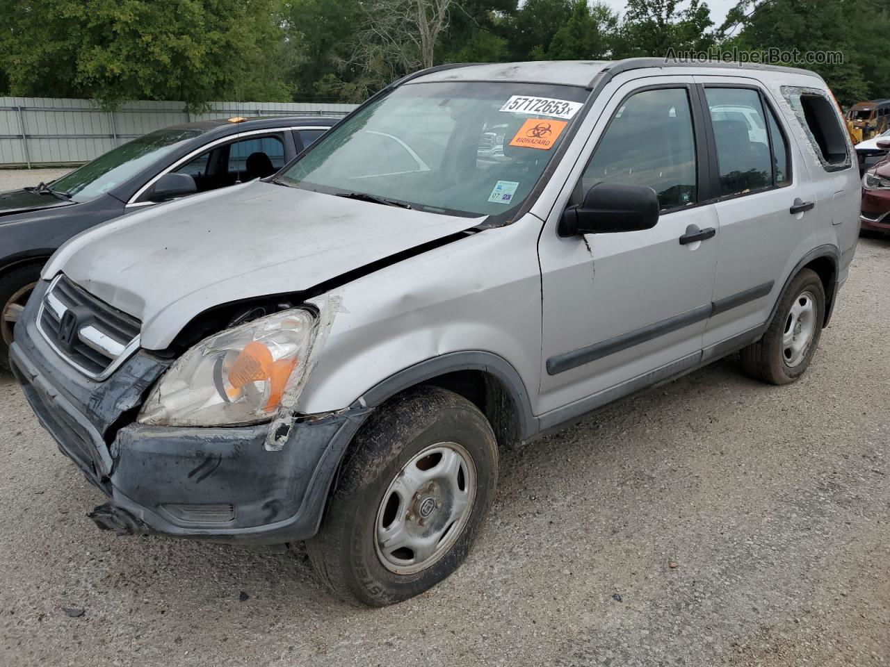 2004 Honda Cr-v Lx Silver vin: JHLRD68464C013106