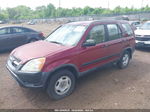 2004 Honda Cr-v Lx Maroon vin: JHLRD68464C017396