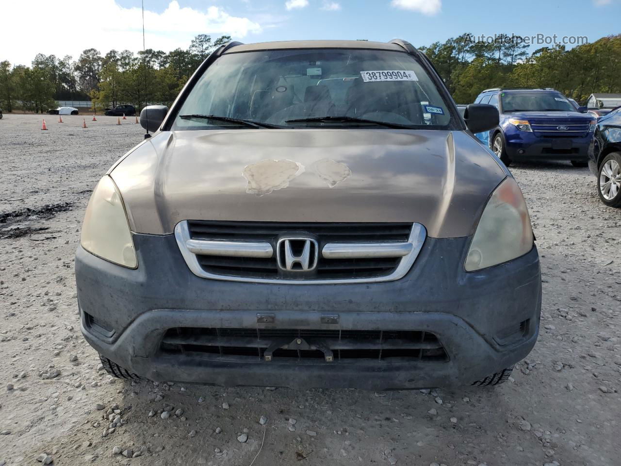 2004 Honda Cr-v Lx Tan vin: JHLRD68464C021934