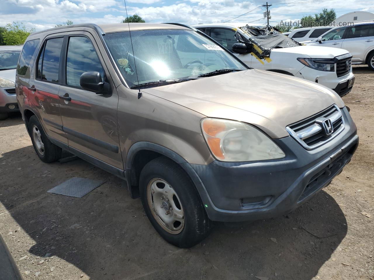 2004 Honda Cr-v Lx Tan vin: JHLRD68474C006634