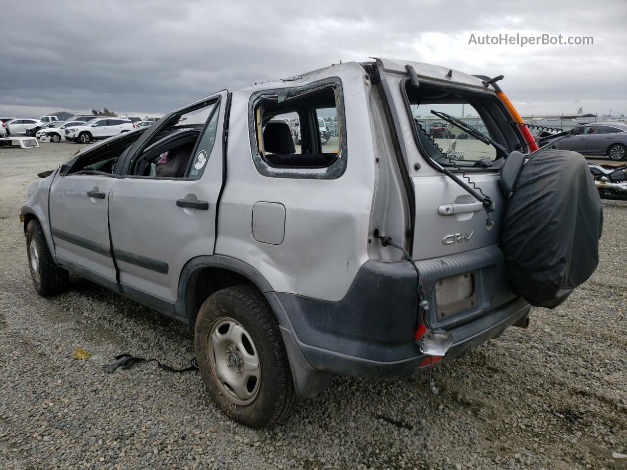 2004 Honda Cr-v Lx Silver vin: JHLRD684X4C005820